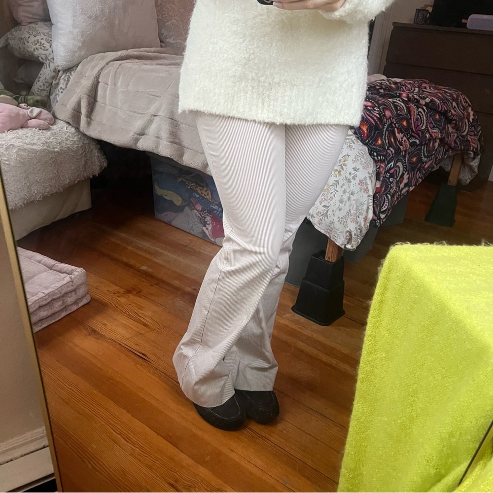 Pinstripe BootCut Light Pants